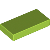 [New] Tile 1 x 2 with Groove, Lime. /Lego. Parts. 3069b